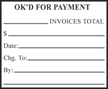 OK to Pay Stamp - 4926