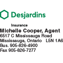 DESJARDINS TEMPLATE STAMPS WITH CHANGABLE INFORMATION